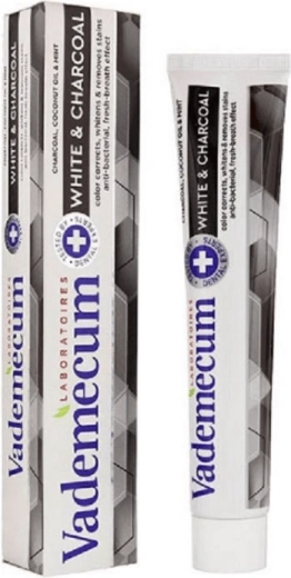 Vademecum ProLine White & Charcoal aufhellende Zahnpasta 75 ml