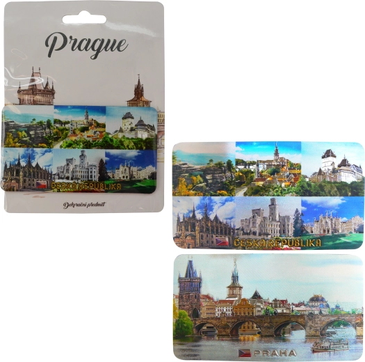 Beidseitiger Magnet Tschechische Republik und Prag