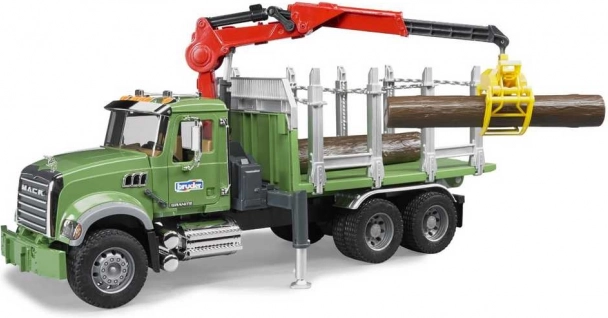 Bruder Lastwagen Mack Granite Holztransport 1:16