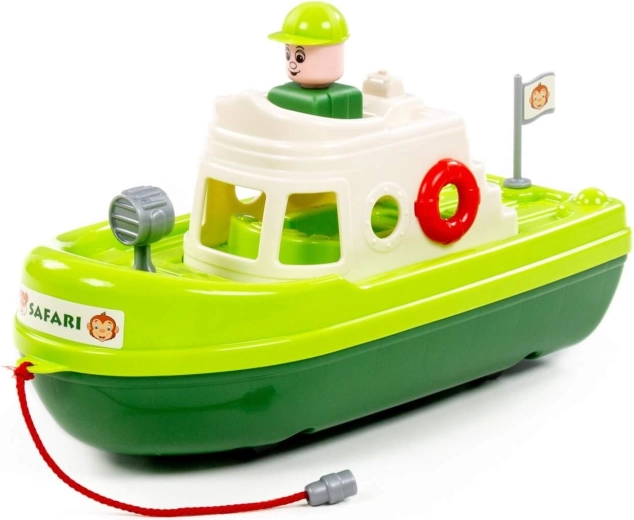 Grünes Rettungsboot für das Wasser