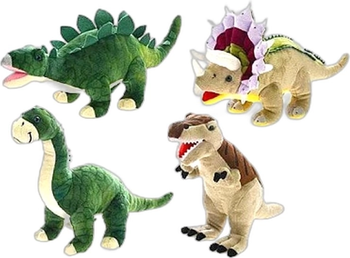 Dinoworld Plüschdinosaurier 37 cm (4 Varianten) - 1 Stück