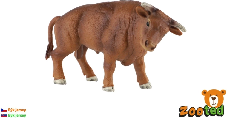 Kunststofffigur Jersey-Bulle 14 cm