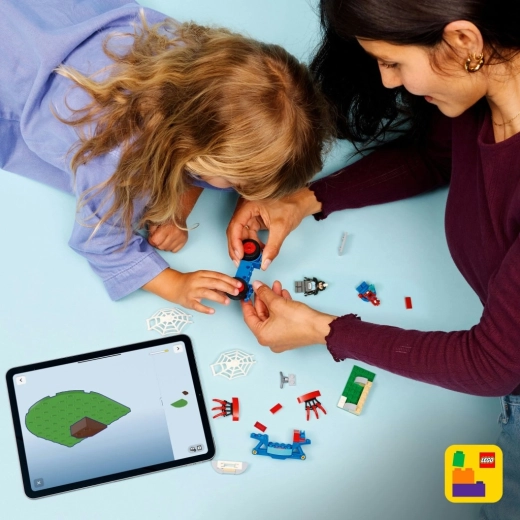 Einfacher Aufbau mit der LEGO Builder App