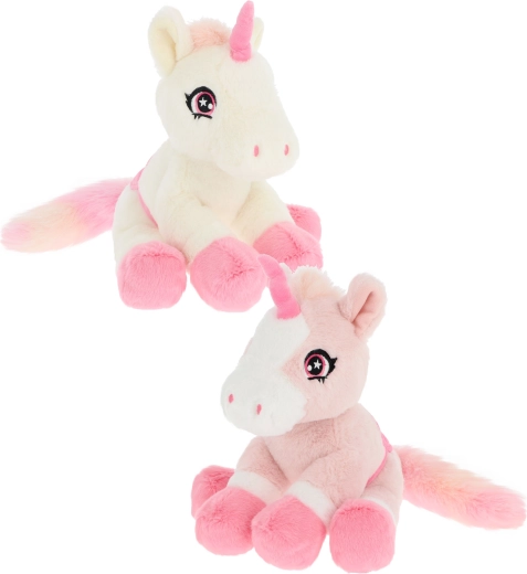 Keeleco Einhorn mit Zöpfen 22 cm, sortiert - 1 Stück