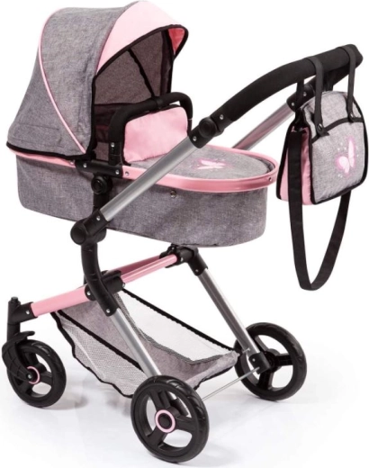 Kombi-Puppenwagen 2-in-1: Wanne und Sportversion