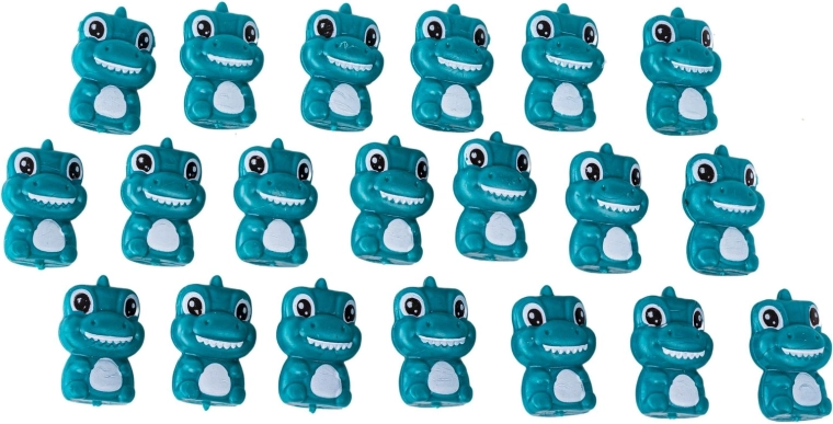 Dino-Gewichte, Zahlen und Buchstabenwürfel