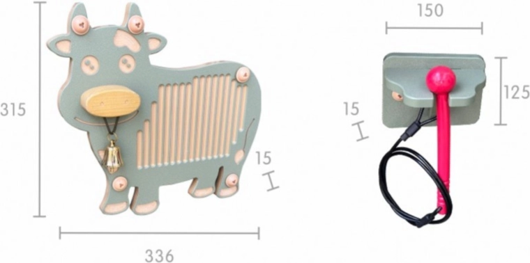 Echtes Glöckchen für einen markanten metallischen Ton