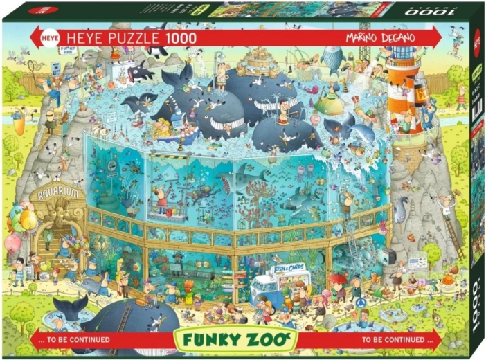 Puzzle HEYE Verrückter Zoo: Ozean-Ausstellung, 1000 Teile