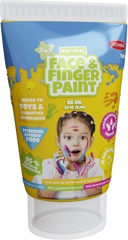 BOTI NATURAL natürliche Finger- und Gesichtsmalfarbe Gelb 65 ml