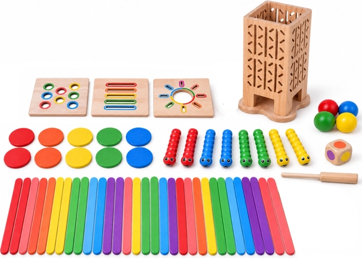 Umfangreiches Zubehör für fünf Spielvarianten