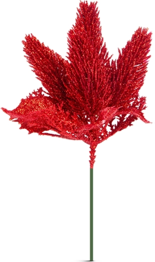 Glitzernder roter Akzent