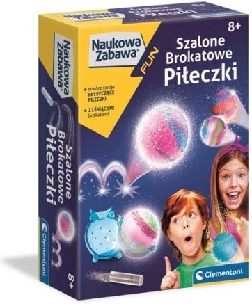 Clementoni Wissenschaftsspaß Mini-Labor für verrückte glitzernde Hüpfbälle