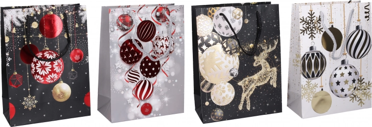 Geschenktasche S 18 × 24 × 8,5 cm – Weihnachtsmotive