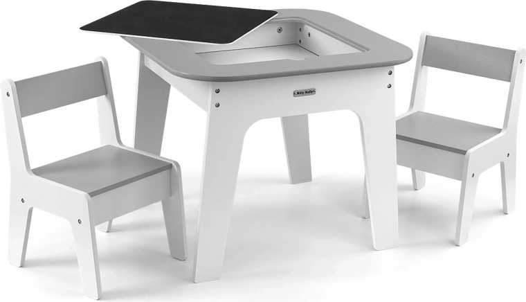 Beidseitig verwendbare Tischplatte für kreativen Spielspaß
