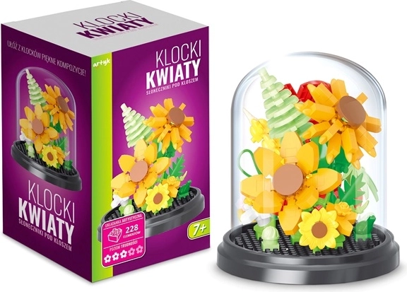 Bauset Hortensie unter Glasglocke (624 Teile)