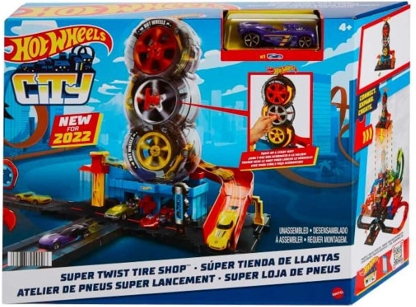 Hot Wheels Město Super Twist Reifenservice