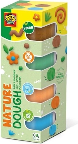 SES Plastilin Nature 4 × 90 g