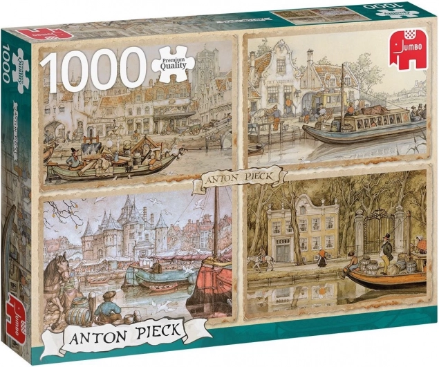 Puzzle Schifffahrt durch Wasserkanäle 1000 Teile