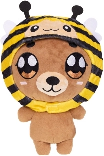 Plüschbär im Bienenkostüm