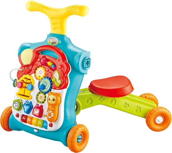 Rutschfahrzeug und Roller, die mit dem Kind mitwachsen