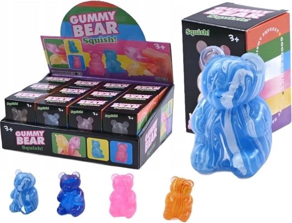 Knautschbarer Anti-Stress-Teddybär - 1 Stück