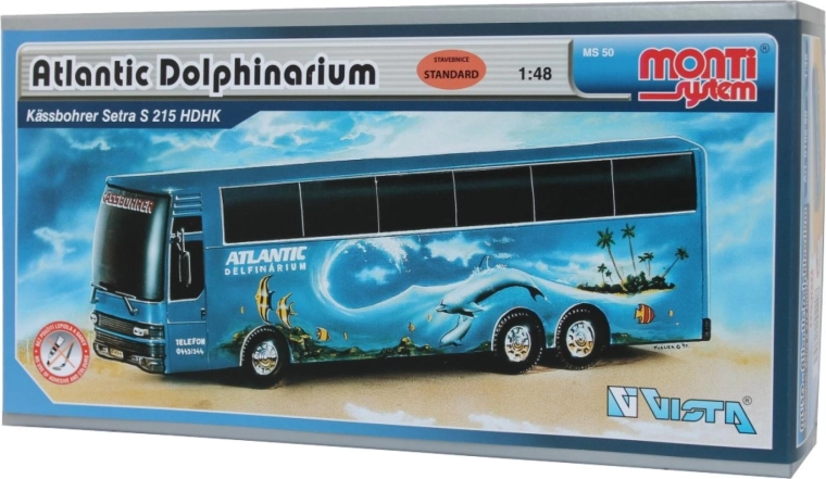 Bausatz des Setra Atlantic Dolphinarium Busses Monti System 50