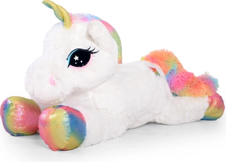 Plüsch-Einhorn Funkie Regenbogen 85 cm