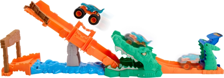 Sprung über das Krokodil