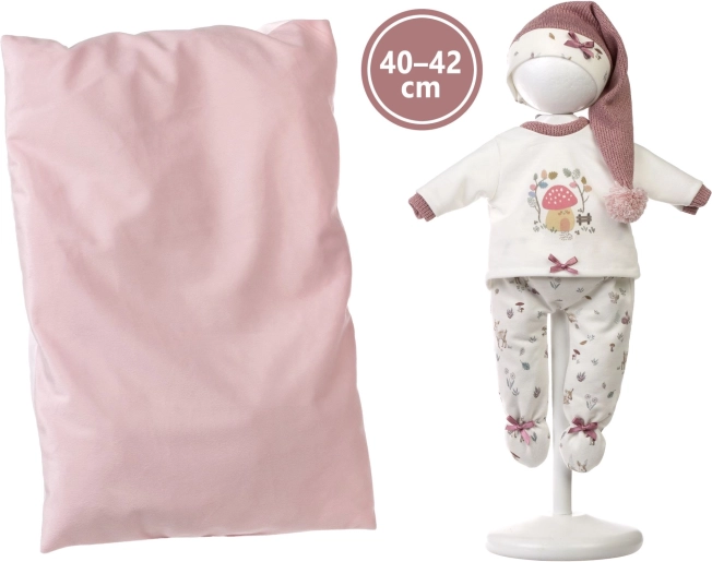 Kleidung und Accessoires für LLORENS-Puppe 40 cm – Set mit 4 Teilen