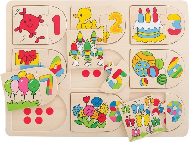 Bigjigs Toys Bildzähl-Puzzle