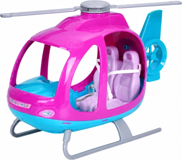 Hubschrauber mit drehendem Rotor