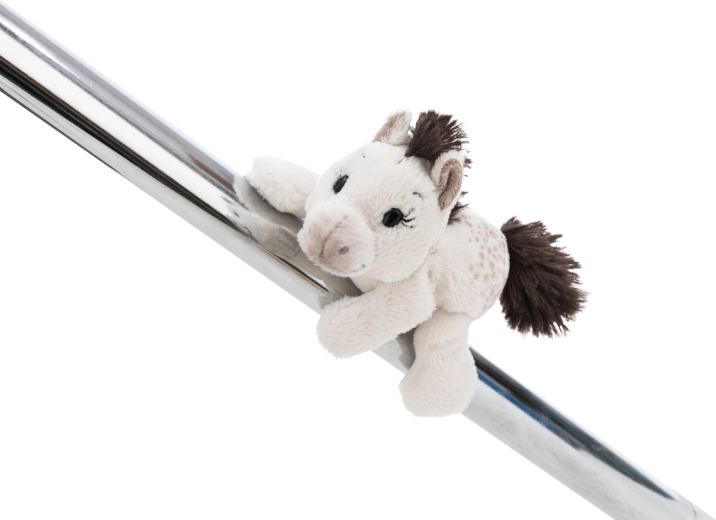 NICI magnetische Plüschfigur Pony Mony 12 cm – weißes Pony