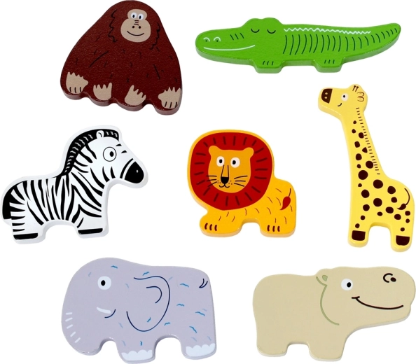 Leicht greifbare Tierpuzzleteile
