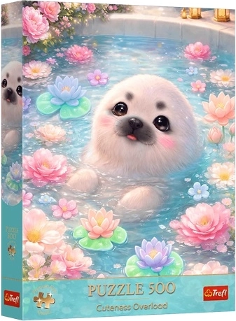Puzzle Premium Plus Cuteness Overload Słodka foka – 500 Teile