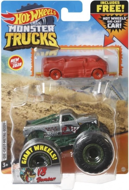 Hot Wheels Monster Trucks 1:64 mit Hot-Wheels-Auto – Skeleton