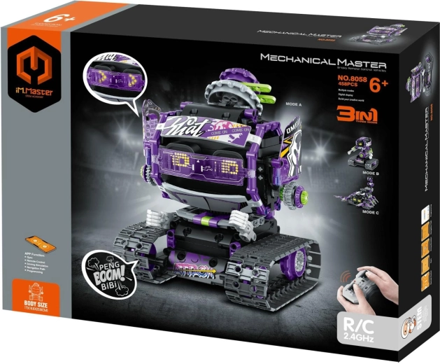 iM.MASTER Baukasten RC-Roboter 3 in 1 2,4 GHz (459 Teile) batteriebetrieben mit Akku-Pack