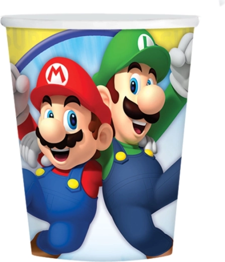 Super Mario Becher 250 ml (8 Stk.)