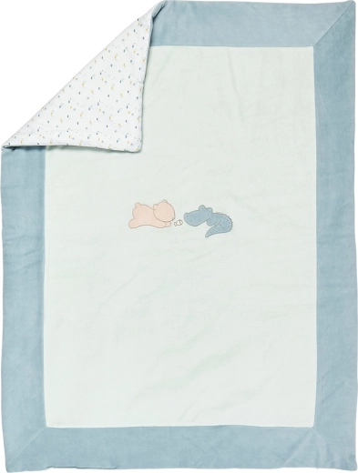 Nattou beidseitige Baumwolldecke 135 × 100 cm Romeo, Jules & Sally
