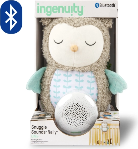 Ingenuity Plüsch-Musikeule Nally mit Bluetooth für Babys