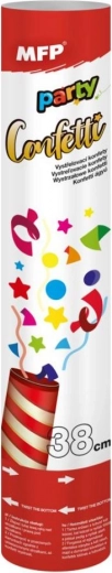 Abschussbare Papierkonfetti 38 cm