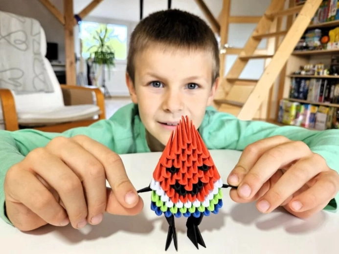 Bunte 3D-Dekoration