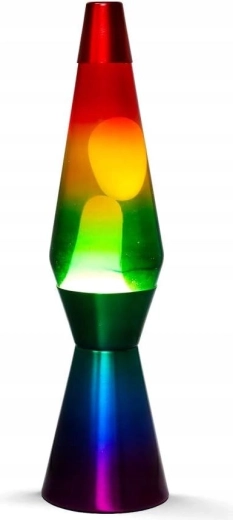 Regenbogen Deko-Lavalampe 40 cm