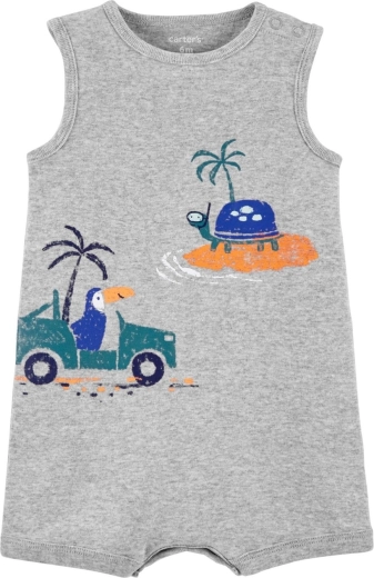 Carter's Sommer-Overall Tropical Grey für Jungen