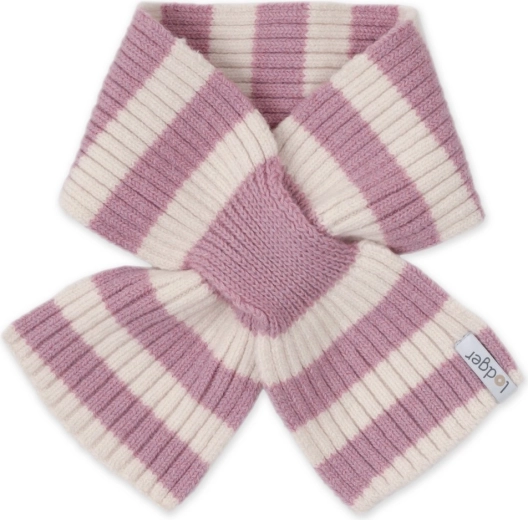 Lodger Kinder-Merino-Schal stripe mauve - 1 Stück