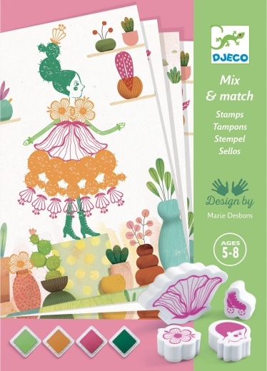Blumenmädchen Stempelset DJECO
