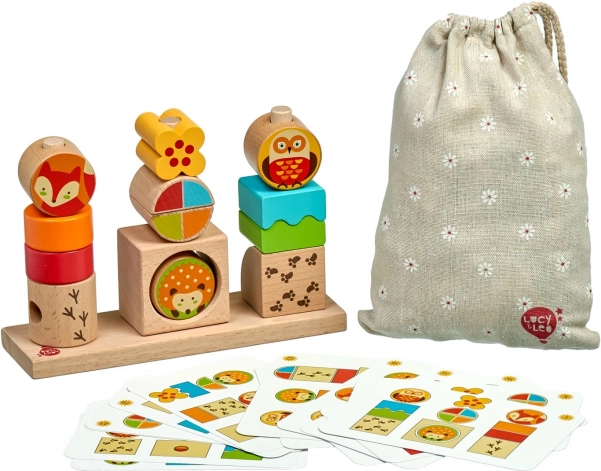 Lucy & Leo Holzpuzzle Tag und Nacht mit Vorlagen