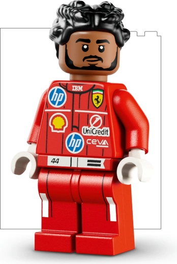 Minifigur von Lewis Hamilton