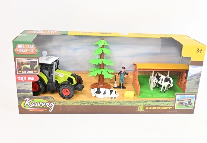Kinder-Bauernhof-Set mit Traktor (7-teilig)