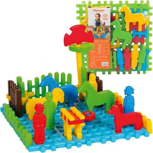 Marioinex Mini Bauernhof – Bauset aus weichen Waffeln für Kinder