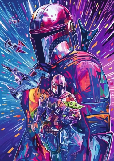 Ravensburger Puzzle Star Wars Hyperspace: Mandalorian XXL 500 Teile